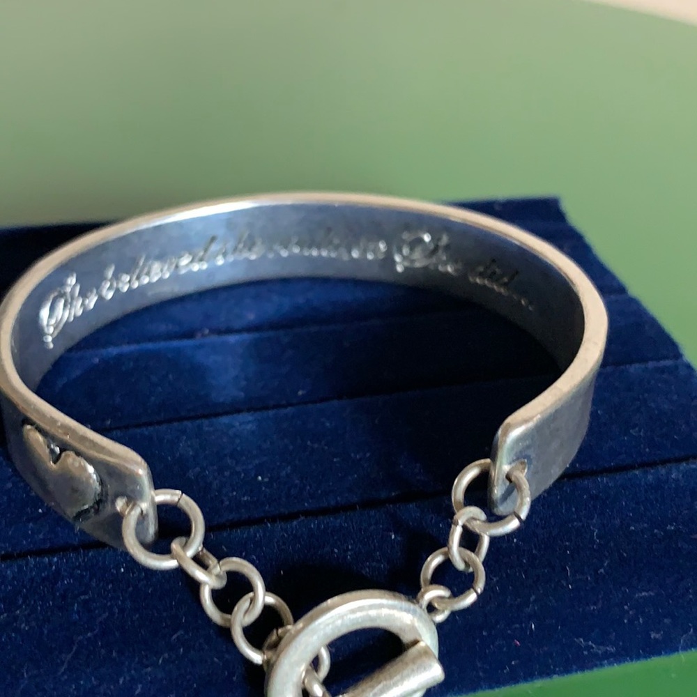 She believed she could bangle